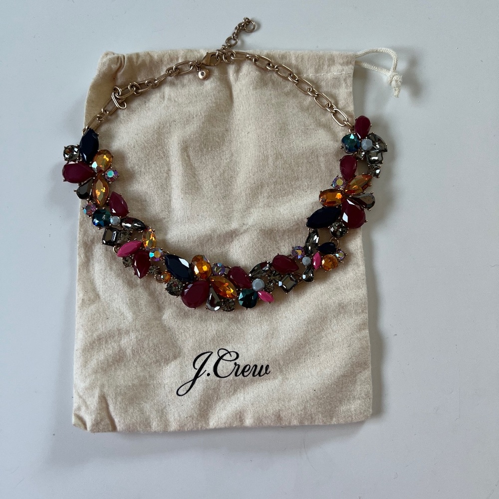 J Crew Jeweled Statement Necklace